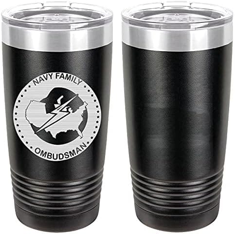 Navy Ombudsman Badge Laser Engraved 20oz Tumbler Mugs LET.0044.B