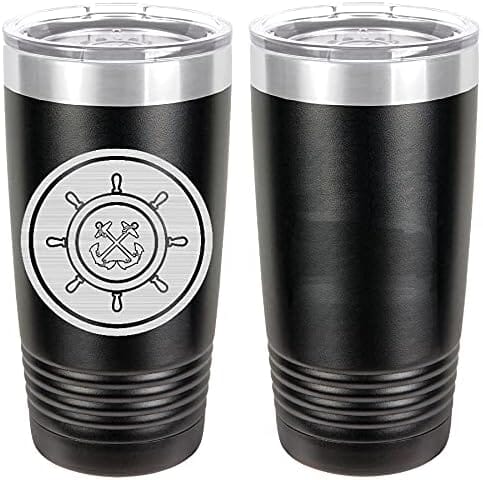Navy Craftmaster Badge Laser Engraved 20oz Tumbler Mugs LET.0024.B