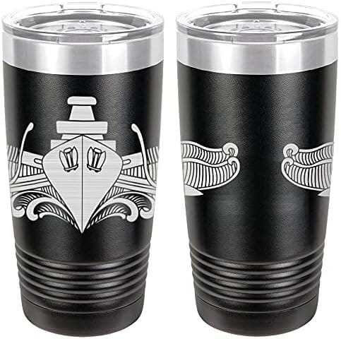 Navy Surface Warfare (Officer) Badge Laser Engraved 20oz Tumbler Mugs LET.0064.B