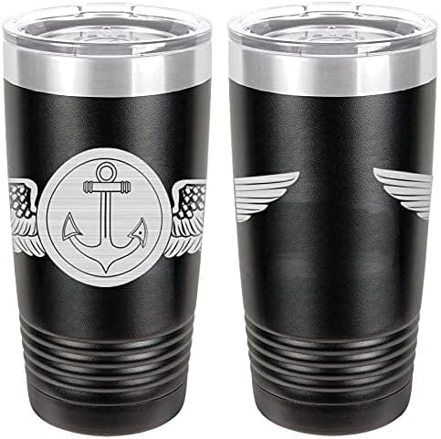 Naval Aviation Observer Badge Laser Engraved 20oz Tumbler Mugs LET.0037.B