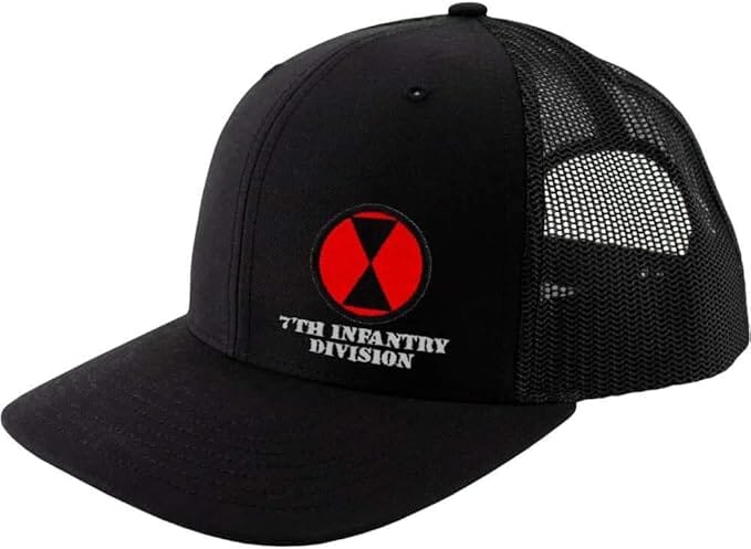7th Infantry Division Snapback Trucker Cap - Multicam Hats and Caps Hat.0670