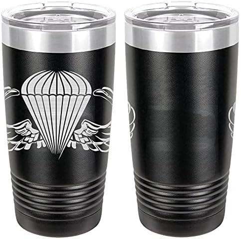 Navy Basic Parachutist Badge Laser Engraved 20oz Tumbler Mugs LET.0011.B