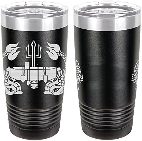 Navy Deep Submergence Badge Laser Engraved 20oz Tumbler Mugs LET.0016.B