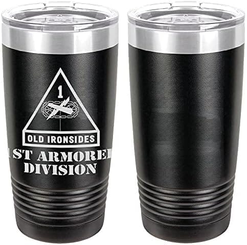 Army 1st Cavalry Division Laser Engraved 20oz Tumbler (Black) Mugs LET.0069.B
