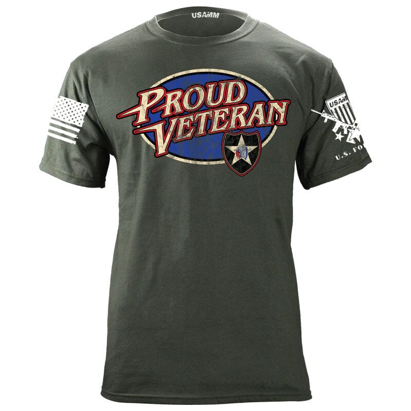 Proud Vet 2nd infantry T-Shirt Shirts 56.771 proud vet 2nd infantry MG