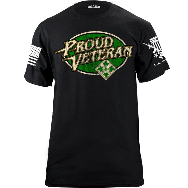 Proud Vet 4th Infantry Tshirt Shirts 56.776 proud vet 4th infantry BK