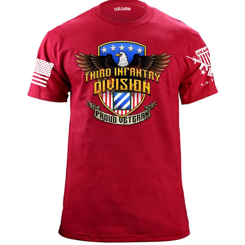 Third Infantry Eagle Shield Tshirt Shirts 56.836 Third Infantry Eagle Shield RD