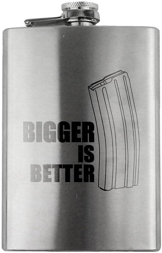 Bigger is Better Veteran 8oz. Flask flask