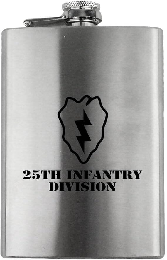Army 25th Infantry Division Subdued 8oz. Flask flask