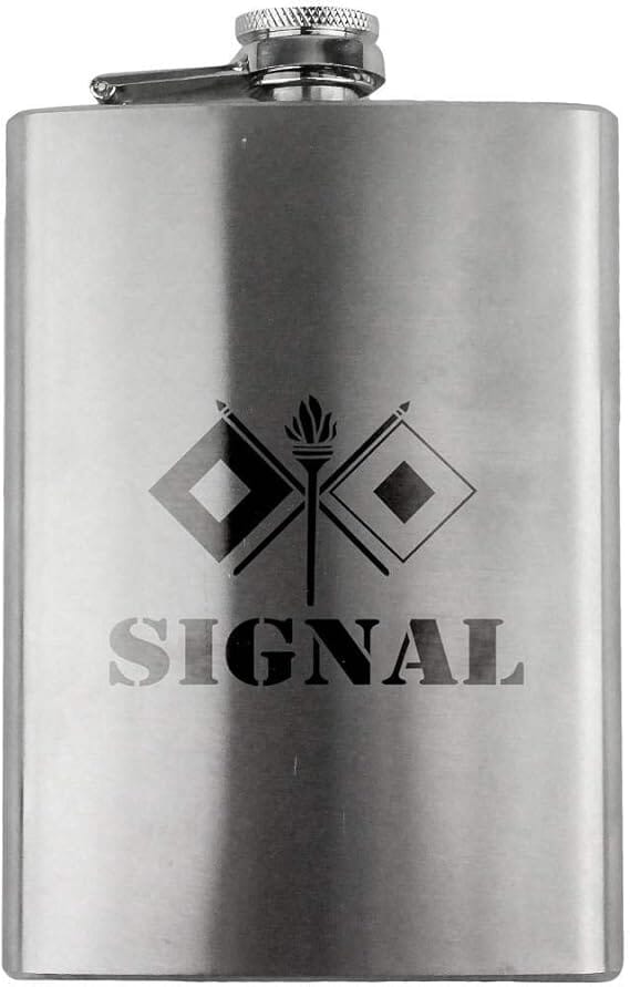 Army Signal Branch Military 8oz. Flask flask