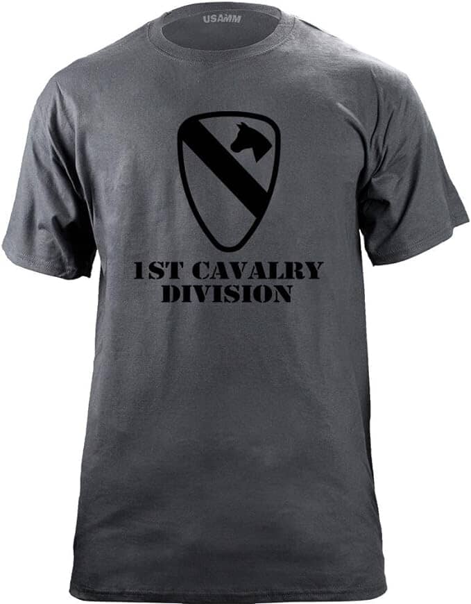 Army 1st Cavalry Division Subdued Veteran T-Shirt Shirts 35.456