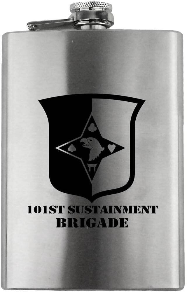 Army 101st Sustainment Brigade Subdued 8oz. Flask flask