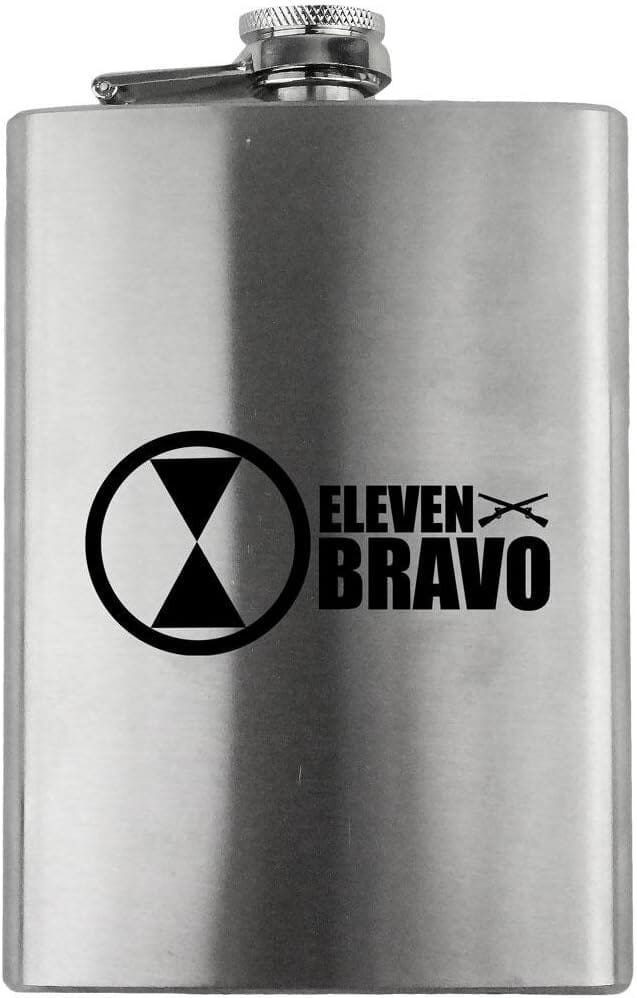 Army 7th Infantry Division 11 Bravo Veteran 8oz. Flask flask