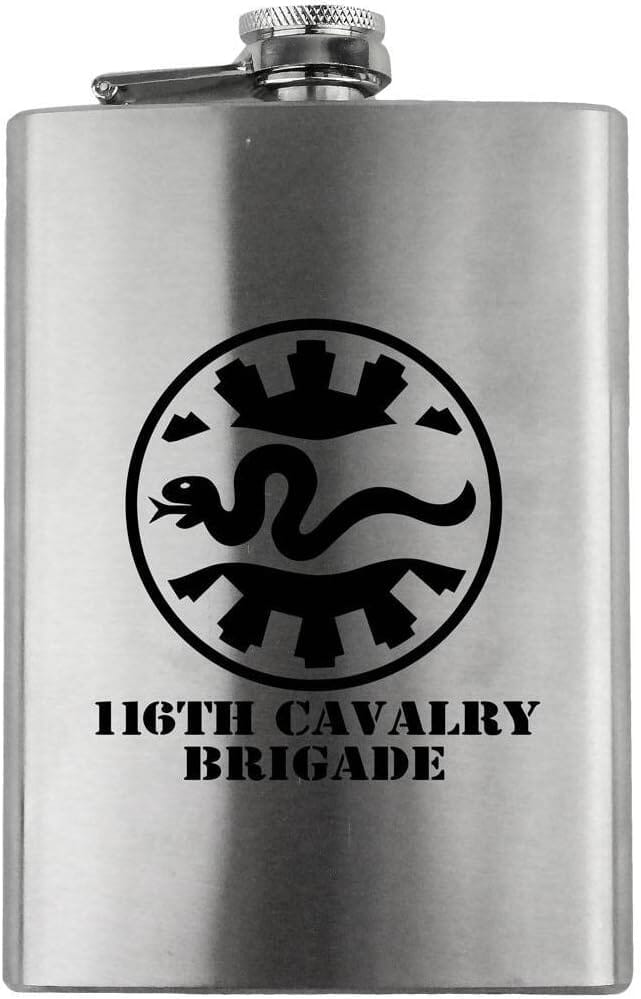 Army 116th Cavalry Brigade Subdued 8oz. Flask flask