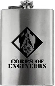 Army Corps of Engineers Subdued 8oz. Flask flask