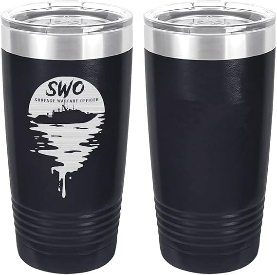 Surface Warfare Officer (SWO) Laser Engraved 20oz Tumbler Mugs LET.0173.N