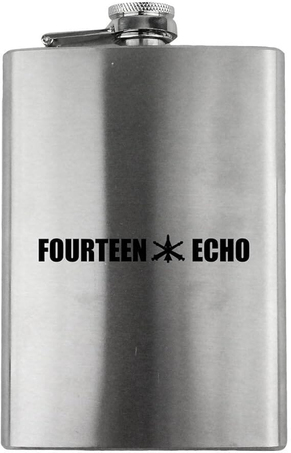 Army Fire Control Operator MOS 14E Veteran 8oz. Flask flask