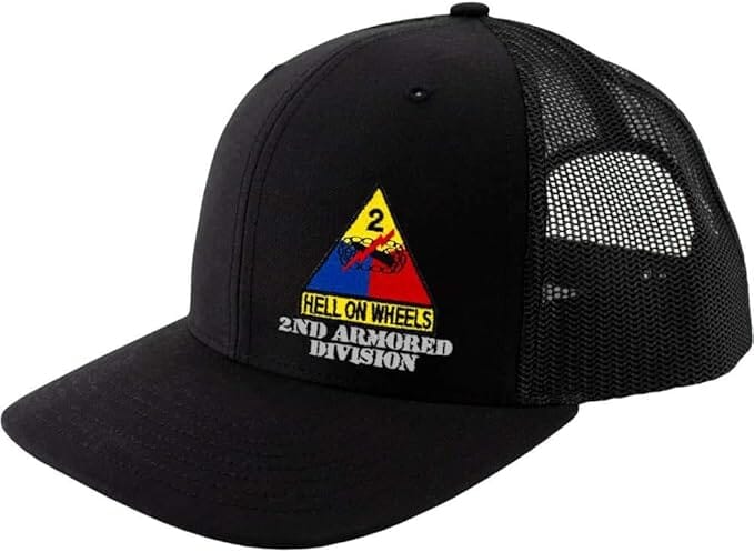 2nd Armored Division Snapback Trucker Cap - Multicam Hats and Caps Hat.0674