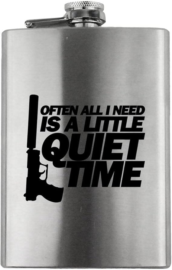 Original Quiet Time Gun 8oz. Flask flask