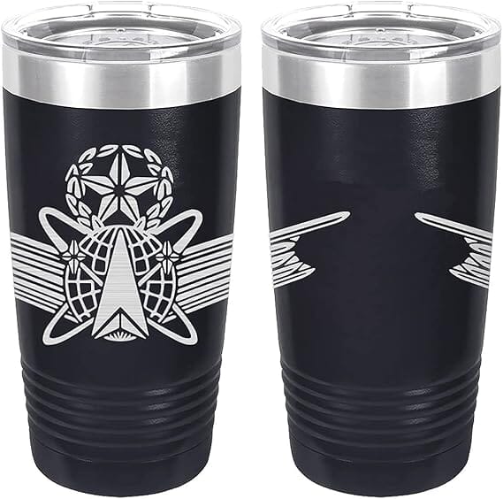 Army Space Master Badge Laser Engraved 20oz Tumbler Mugs LET.0144.N