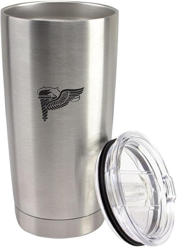 Army Pathfinder Badge Subdued 20 oz Vacuum Sealed 18/8 Stainless Steel Tumbler Mugs