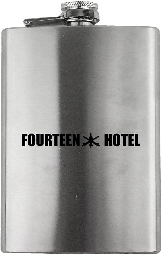 Army Air Defense System Operator MOS 14H Veteran 8oz. Flask flask