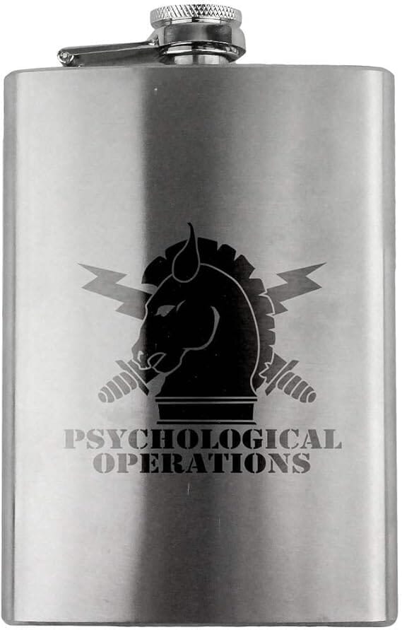 Army Psychological Operations Branch Military 8oz. Flask flask