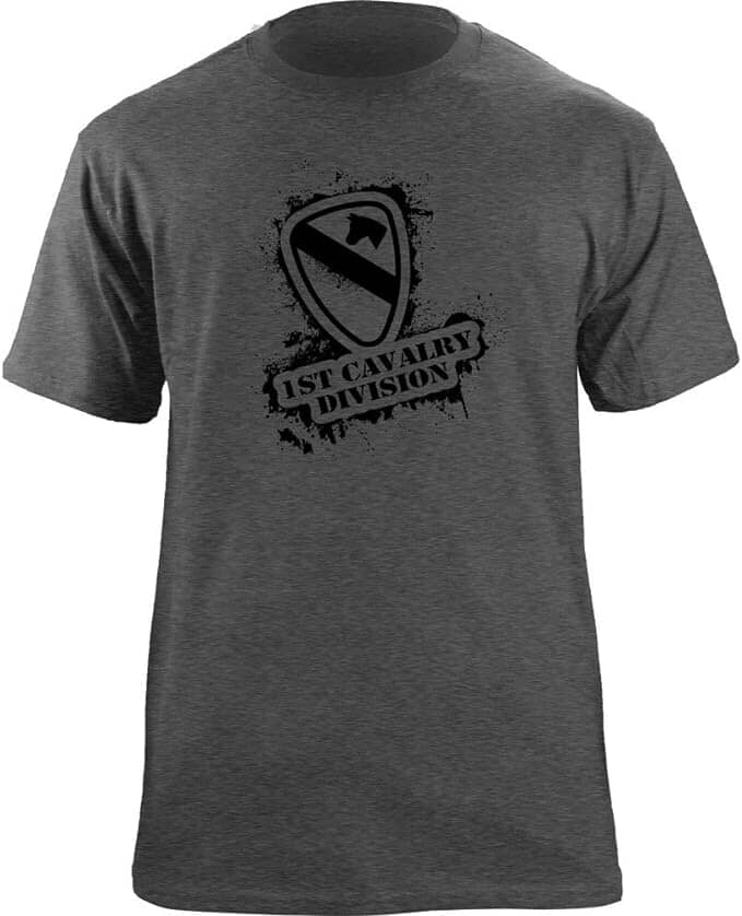 Army 1st Cavalry Division Stencil Style T-Shirt Shirts 16.861