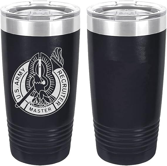 Army Master Recruiter Badge Laser Engraved 20oz Tumbler Mugs LET.0143.N