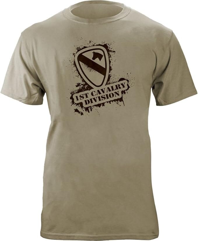 Army 1st Cavalry Division Stencil Style T-Shirt Shirts 16.856