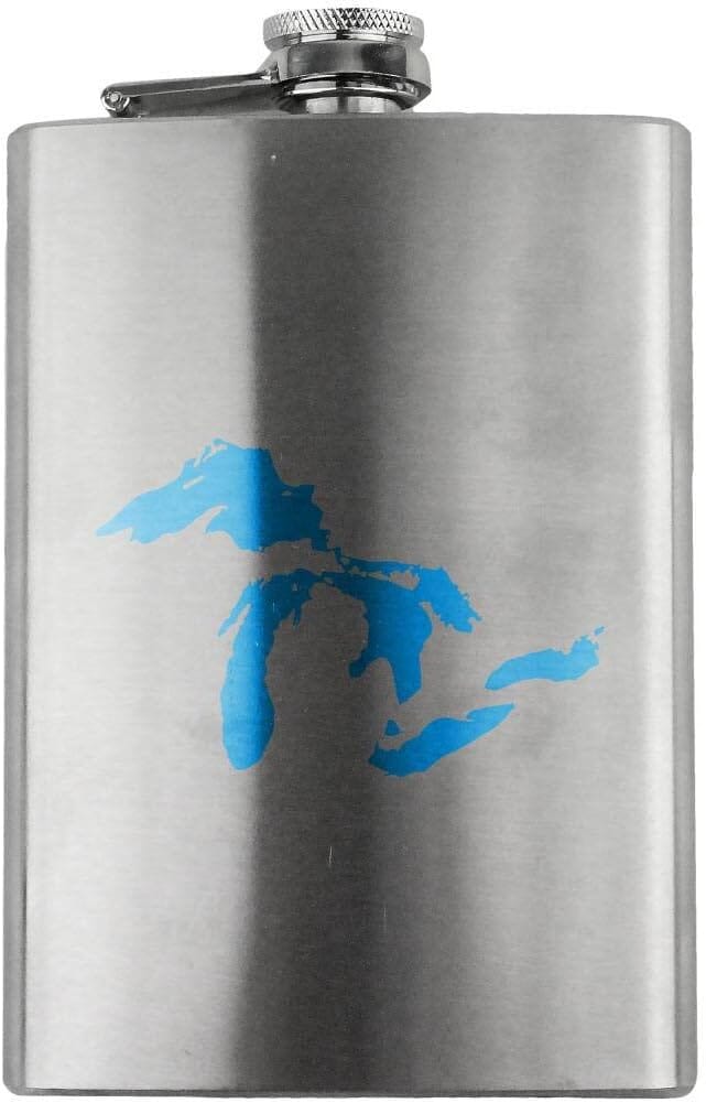 Great Lakes Graphic 8oz. Flask flask