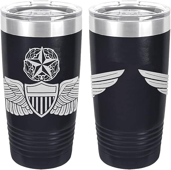 Army Aviator Master Badge Laser Engraved 20oz Tumbler Mugs LET.0124.N