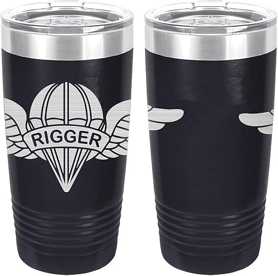 Army Parachute Rigger Badge Laser Engraved 20oz Tumbler Mugs LET.0145.N