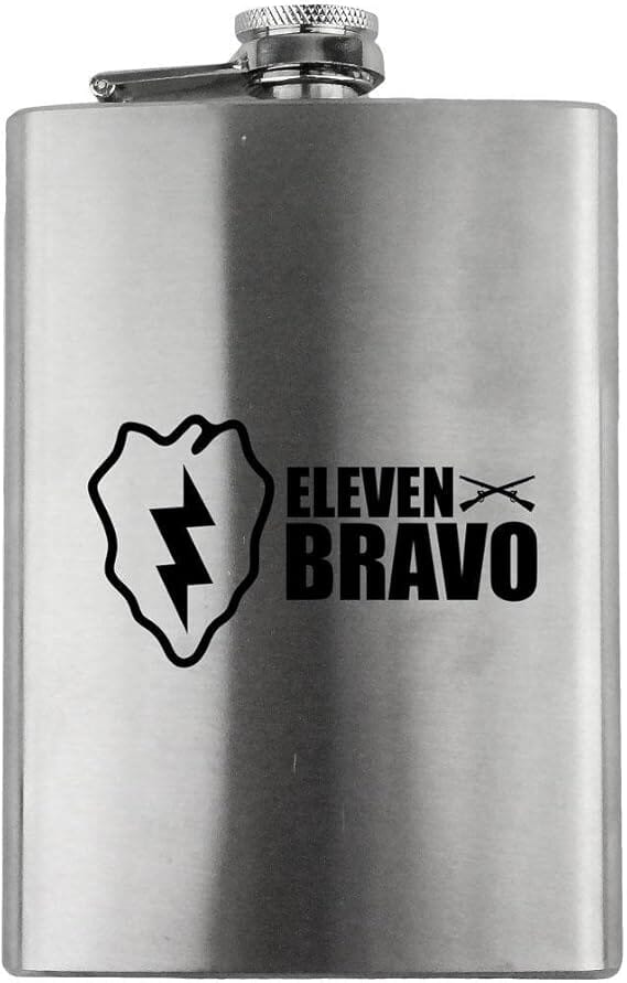 Army 25th Infantry Division 11 Bravo Veteran 8oz. Flask flask