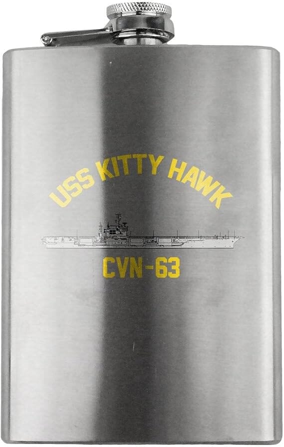 Navy Carrier Kitty Hawk CVN 63 8oz. Flask flask