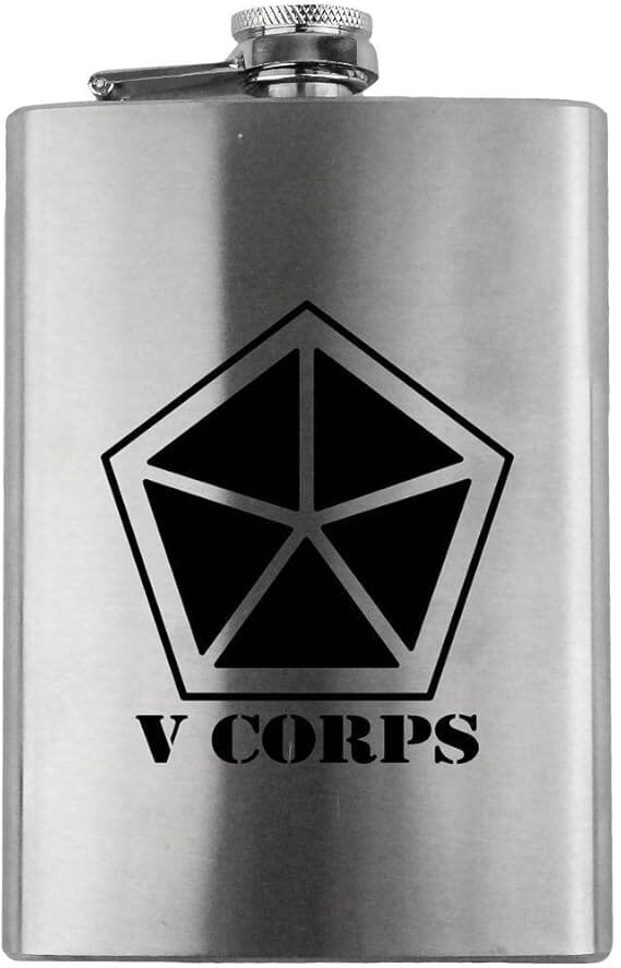 Army V Corps Subdued 8oz. Flask flask