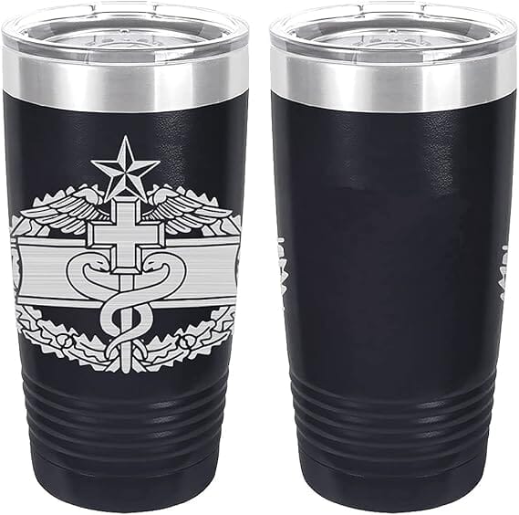 Combat Medical Badge 2nd Award Laser Engraved 20oz Tumbler Mugs LET.0131.N