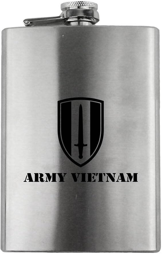 Army Vietnam Subdued 8oz. Flask flask