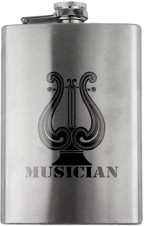 Army Musician Branch Military 8oz. Flask flask