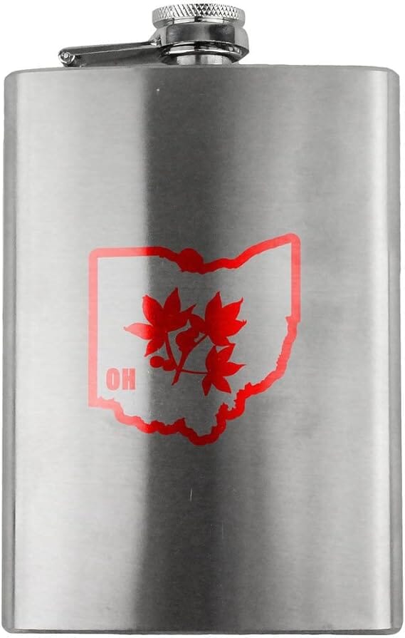 Original I Buckeye Ohio Variant Classic 8oz. Flask flask