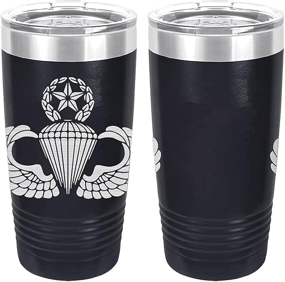 Army Parachutist Master Badge Laser Engraved 20oz Tumbler Mugs LET.0147.N