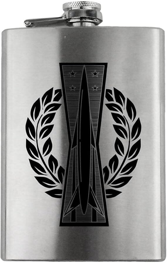 Missile Operator Badge Air Force Veteran 8oz. Flask flask