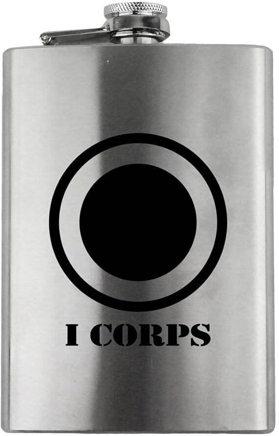Army I Corps Subdued 8oz. Flask flask
