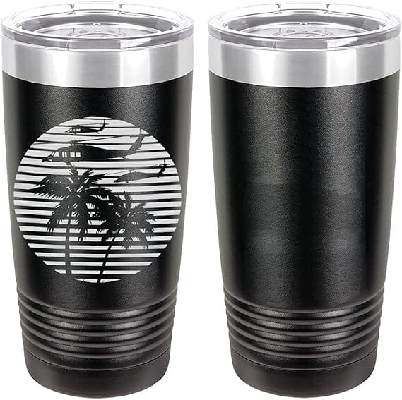 Blackhawk 80's Sunset Laser Engraved 20oz Tumbler Mugs LET.0160.B