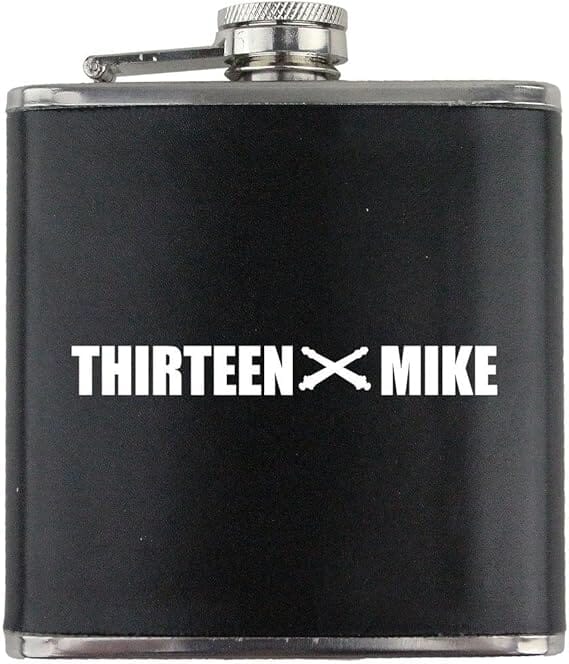Army Launch Rocket System MOS 13M Veteran Leather Wrapped 6oz. Flask Flasks