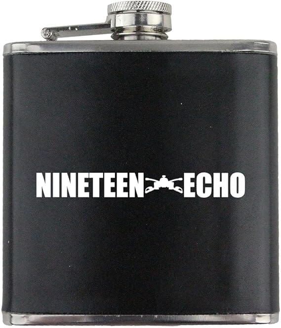 Army Armor Crewman MOS 19E Veteran Leather Wrapped 6oz. Flask Flasks
