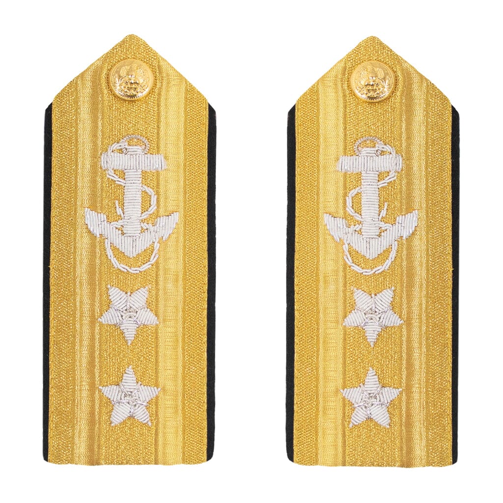 Navy Male Hard Shoulder Board - Line - Sold in Pairs Rank 80729