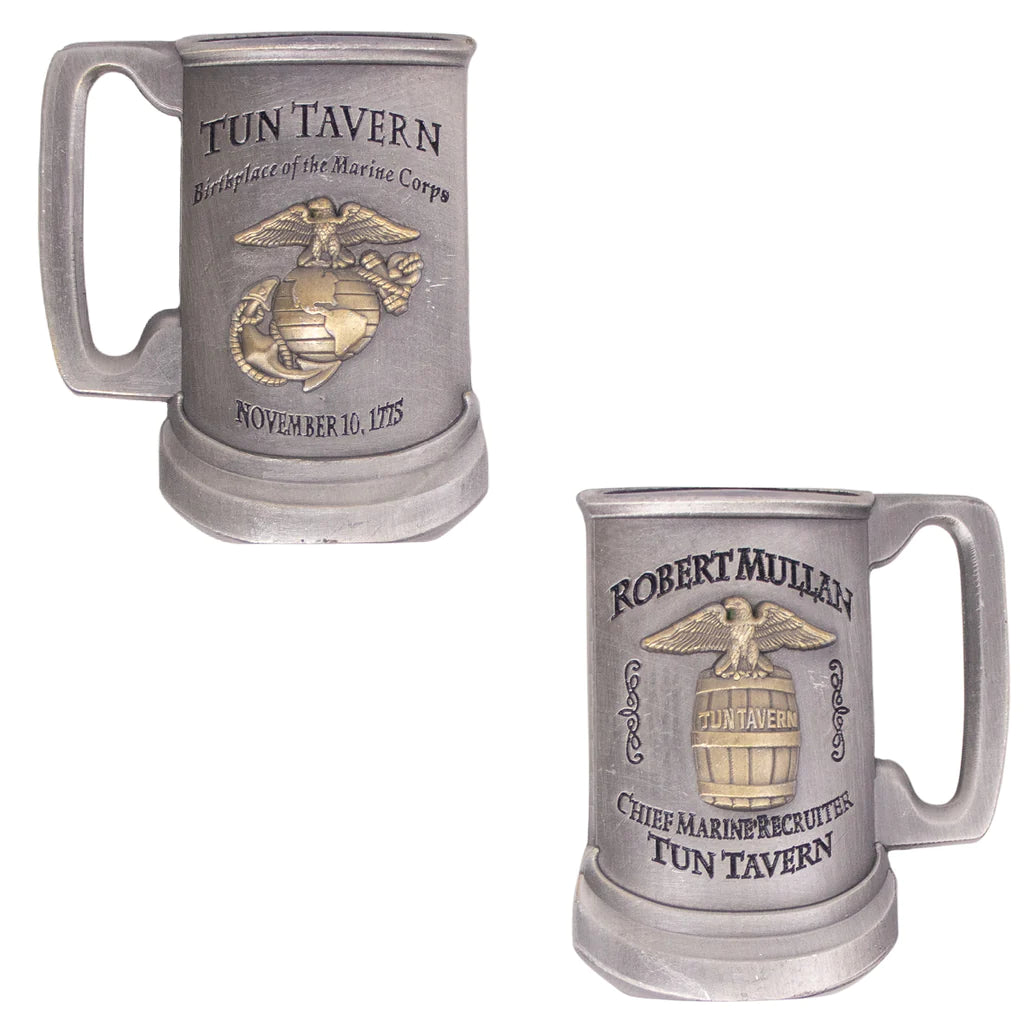 2 1/2 Inch Marine Corps Tun Tavern Antique Silver Coin Challenge Coins