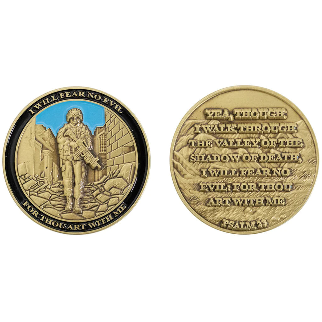 2 Inch I Will Fear No Evil Coin Challenge Coins