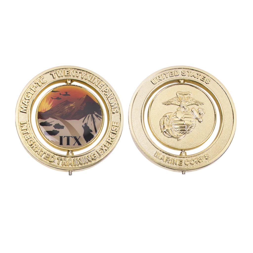 2" Marine Corps 29 Palms ITX Logo Coin Challenge Coins